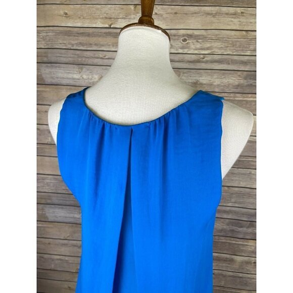 Rebecca Taylor Size 4 Layered Blouse Blue - Picture 6 of 11